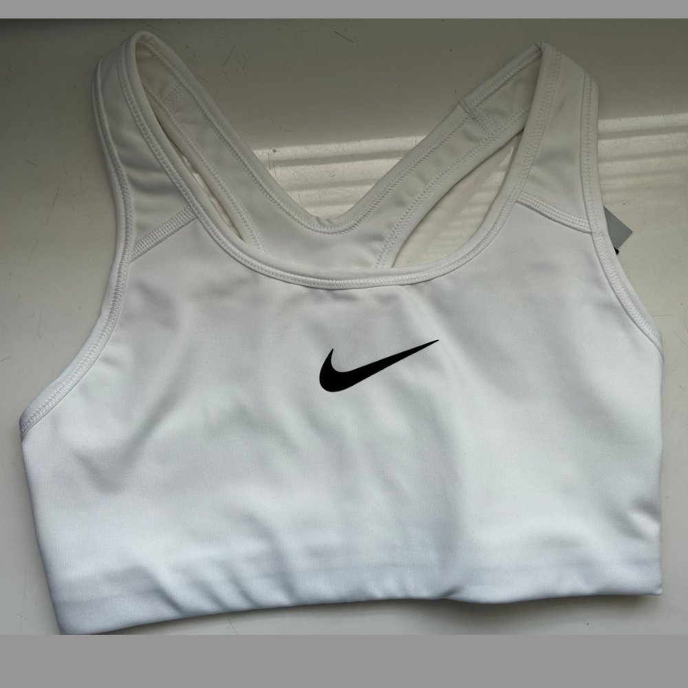 White Nike Sports Bra, Small